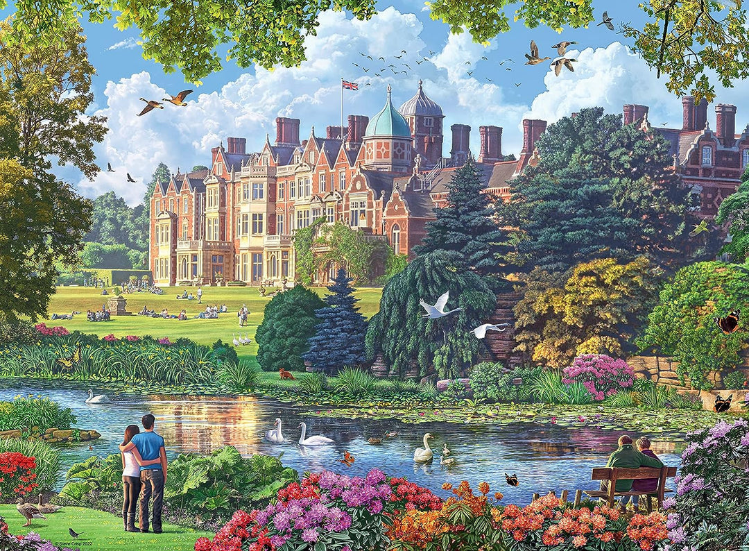 Ravensburger Happy Days Royal Residences 4X 500 Teile Puzzle für Erwachsene &amp;