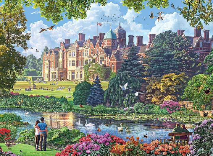 Ravensburger Happy Days Royal Residences 4X 500 Teile Puzzle für Erwachsene &amp;