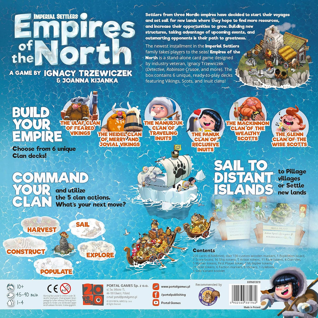 Portal Games POG023 Imperial Settlers: Empires of The North, gemischte Farben