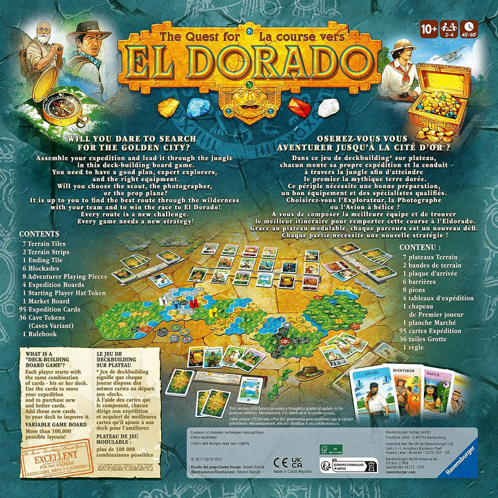 Ravensburger The Quest for El Dorado Strategie-Brettspiele für Erwachsene und Kinder Ag