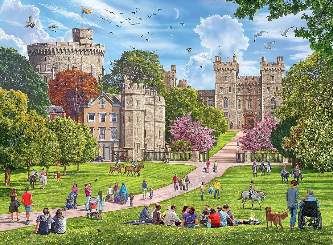 Ravensburger Happy Days Royal Residences 4X 500 Teile Puzzle für Erwachsene &amp;