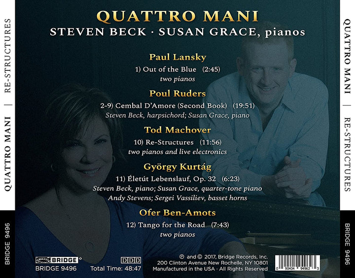 Quattro Mani – Umstrukturierungen [Quattro Mani; Andy Stevens; Sergei Vassiliev] [Bridge Records: BRIDGE 9496] [Audio CD]