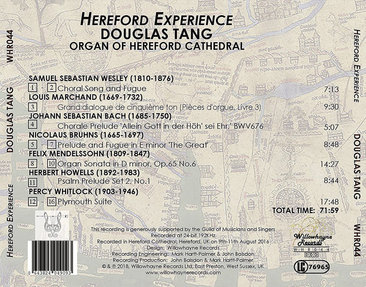 Douglas Tang – Hereford Experience [Douglas Tang] [Willowhayne Records: WHR044] [Audio-CD]