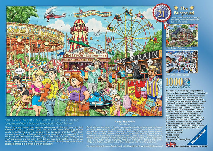 Ravensburger Best of British No.21 The Fairground 1000-teiliges Puzzle für A