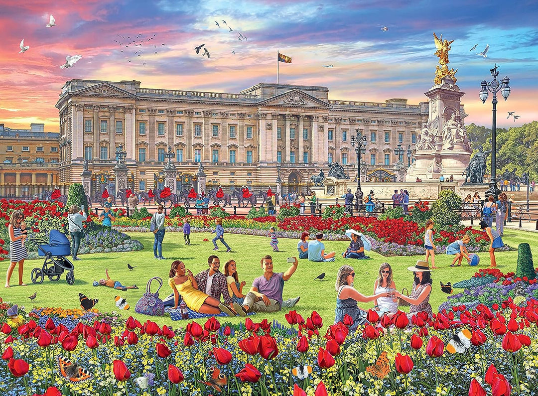 Ravensburger Happy Days Royal Residences 4X 500 Teile Puzzle für Erwachsene &amp;