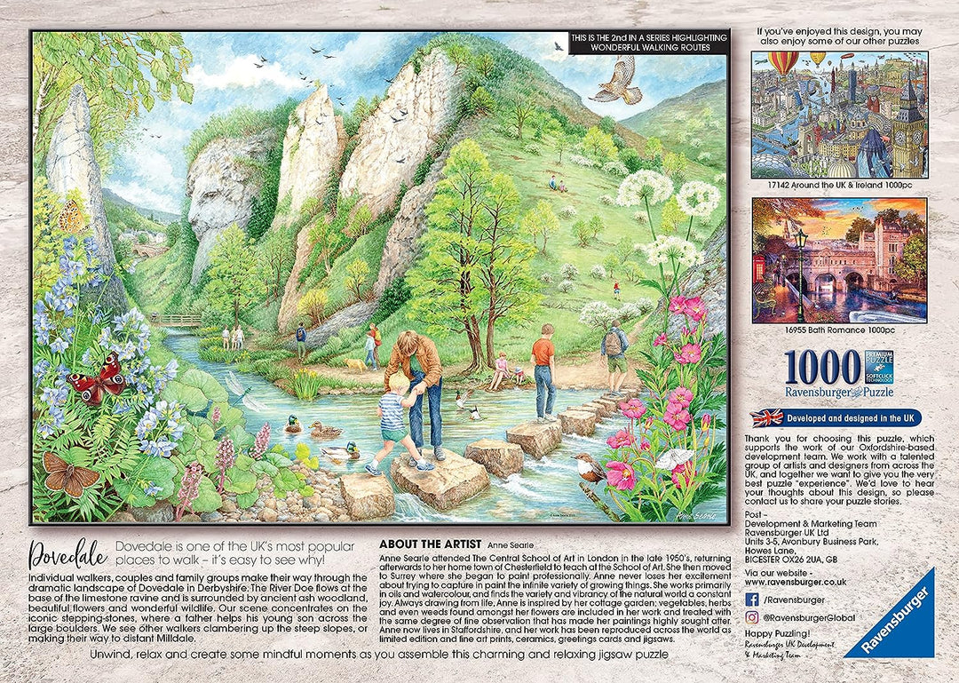 Ravensburger Dovedale, Walking World Nr. 2 1000-teiliges Puzzle für Erwachsene &amp;