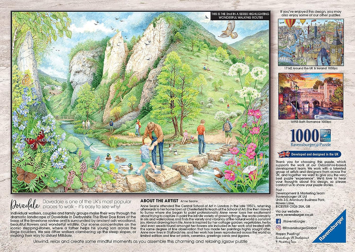 Ravensburger Dovedale, Walking World Nr. 2 1000-teiliges Puzzle für Erwachsene &amp;