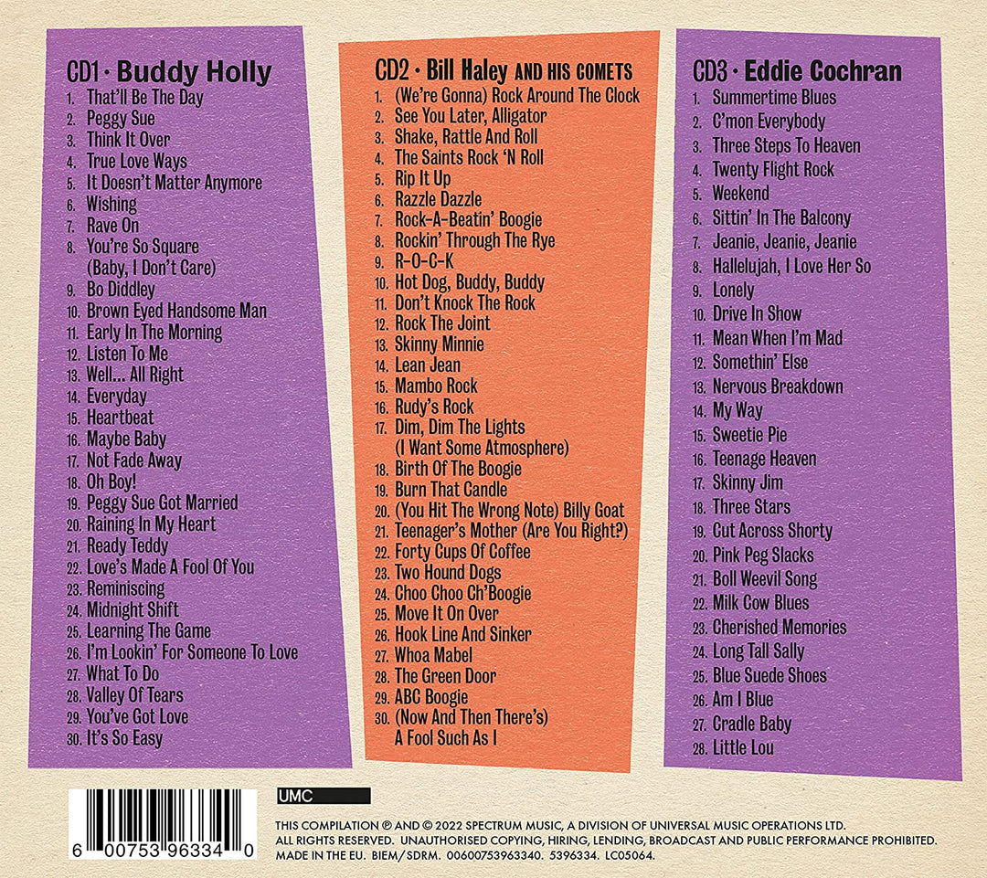 Dreamboats &amp; Petticoats präsentiert... Buddy Holly, Bill Haley &amp; Eddie Cochran [Audio CD]