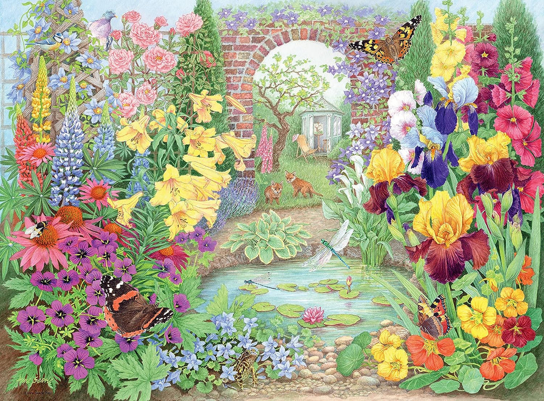 Ravensburger Happy Days Glorious Gardens 4X 500 Teile Puzzle für Erwachsene &amp;