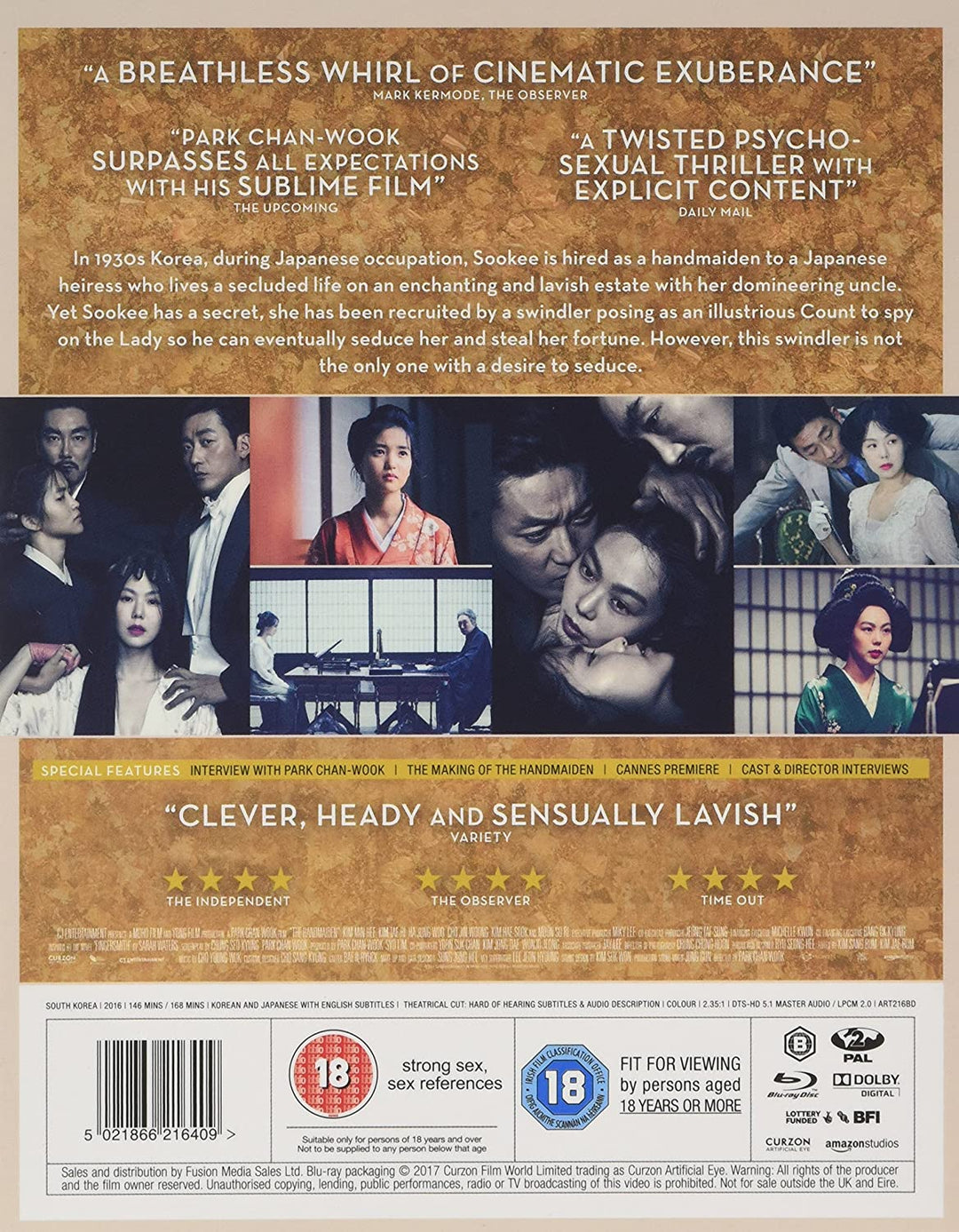 The Handmaiden – Liebesfilm/Drama [Blu-ray]