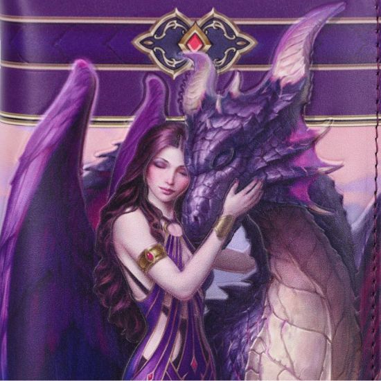 Nemesis Now Dragon Sanctuary James Ryman Embossed Purse 18.5cm Purple, PU, One S