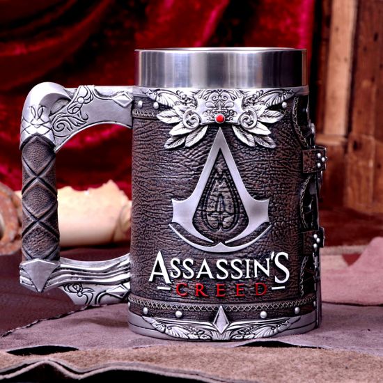 Offiziell lizenzierter Assassins Creed Brotherhood Brown Hidden Blade Game Humpen, Harz, 15,5 cm