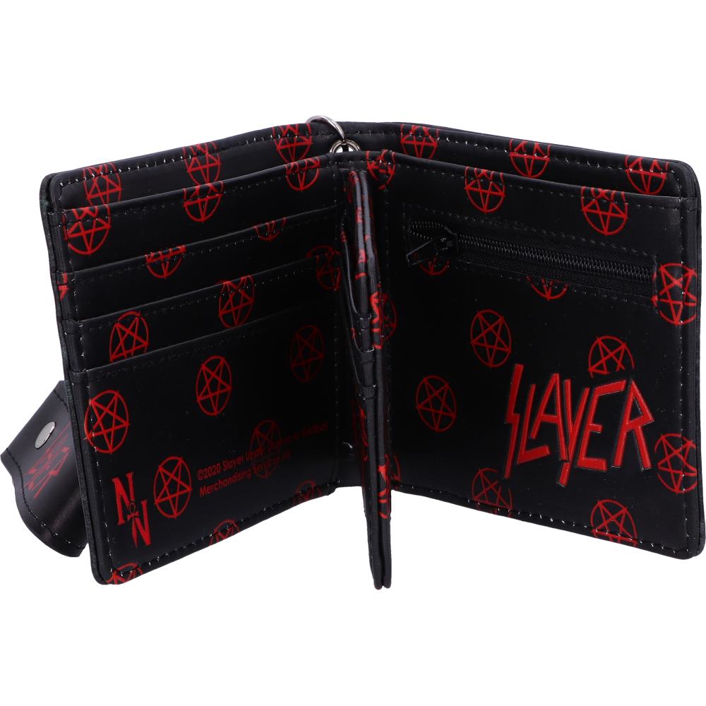 Nemesis Now Officially Licensed Slayer Eagle Logo Embossed Wallet Purse, Black, 11cm