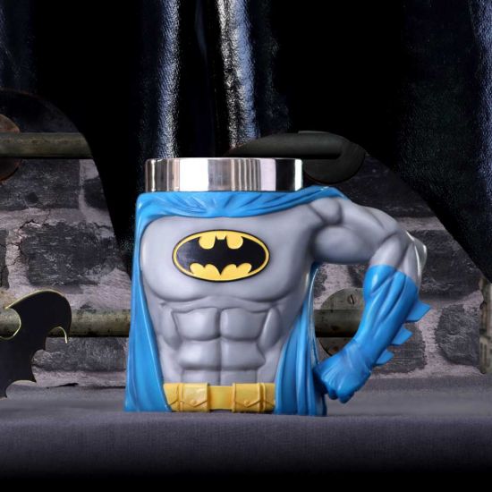 Offiziell lizenzierter Batman-Held-Krug von Nemesis Now, Grau, 16,3 cm