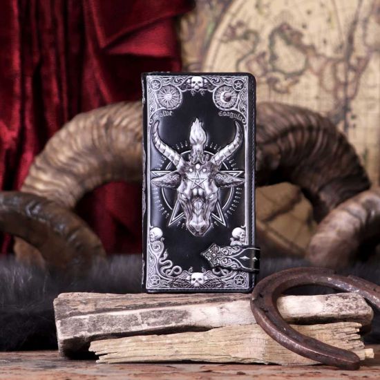 Nemesis Now Geldbörse mit Baphomet-Prägung, Schwarz, 18,5 cm