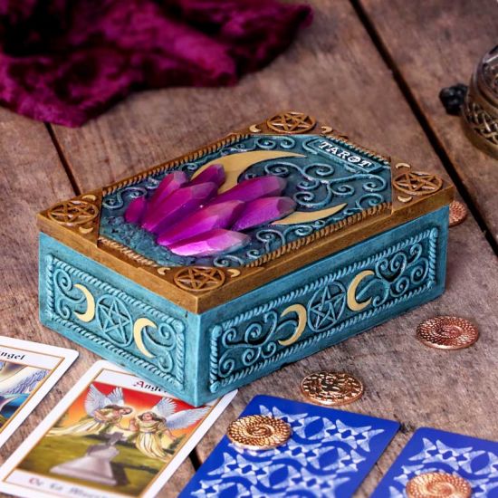 Nemesis Now Crystalline Tarot Box 14,4 cm, Blau