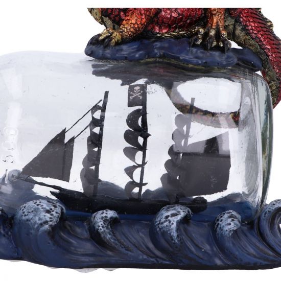 Nemesis Now The Voyage Dragon Flaschenfigur, Rot, 21,5 cm (U6006V2)